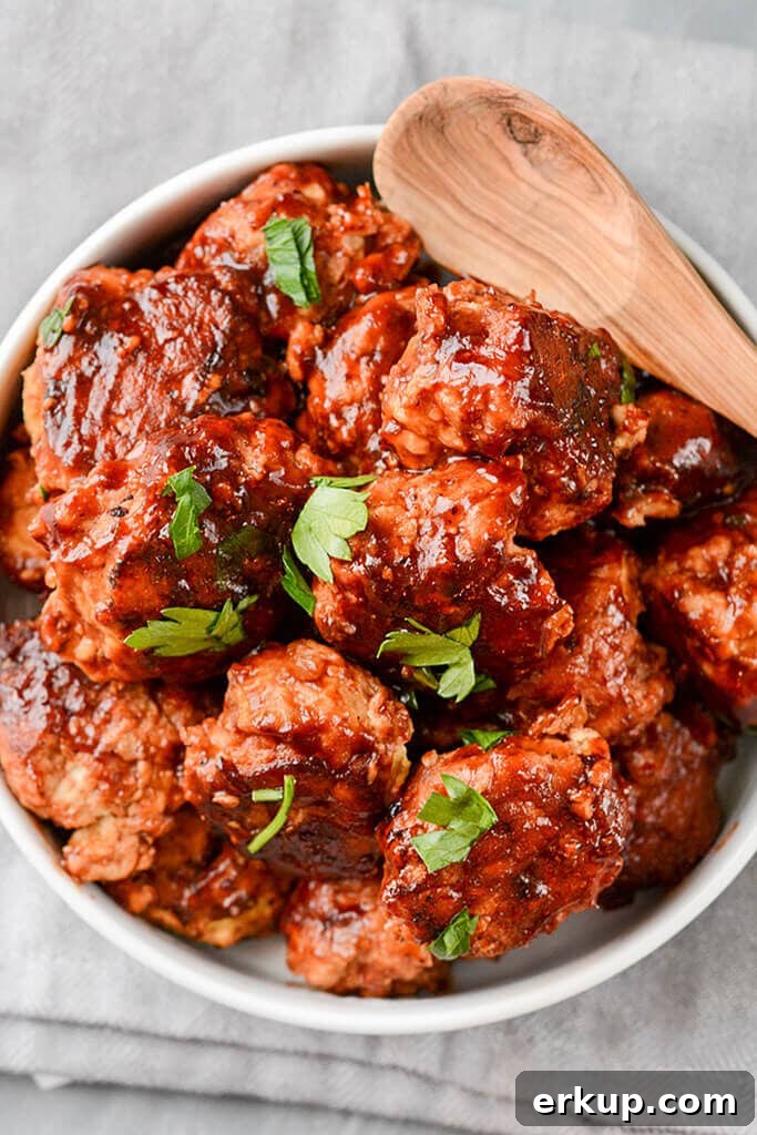 Slow Cooker Honey BBQ Meatballs - Easy Weeknight Meal