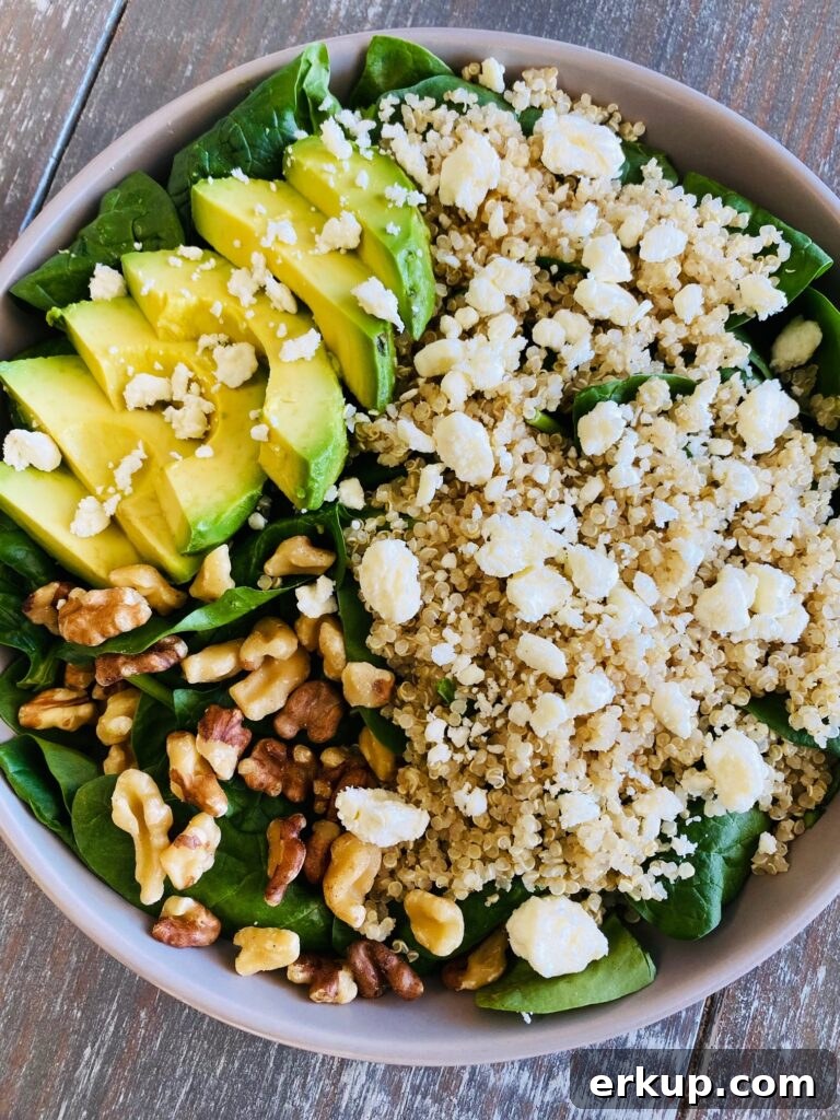 Air Fryer Quinoa Bowls with Roasted Vegetables 12 Spinach Quinoa Glow Bowls