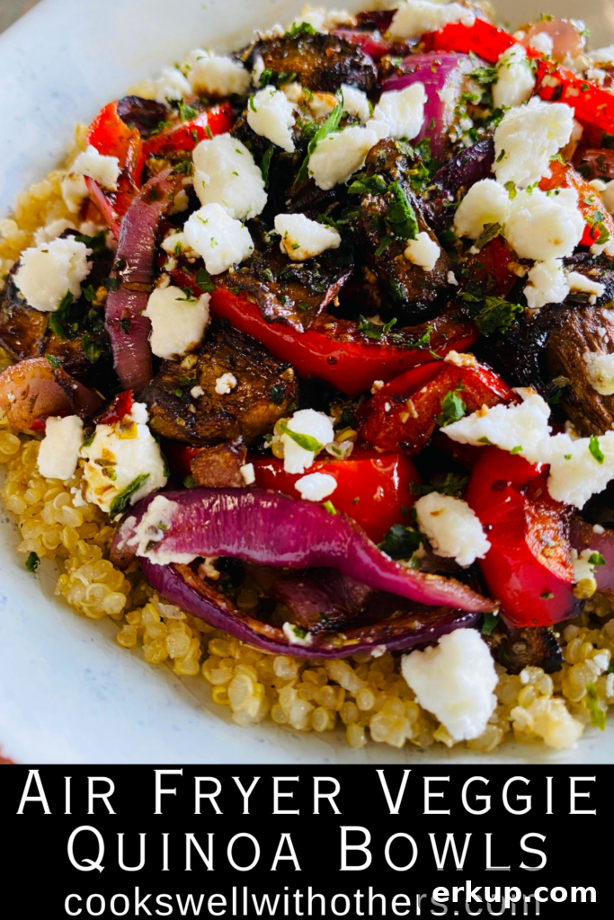 Air Fryer Quinoa Bowls with Roasted Vegetables 16 Air Fryer Veggie Quinoa Bowls