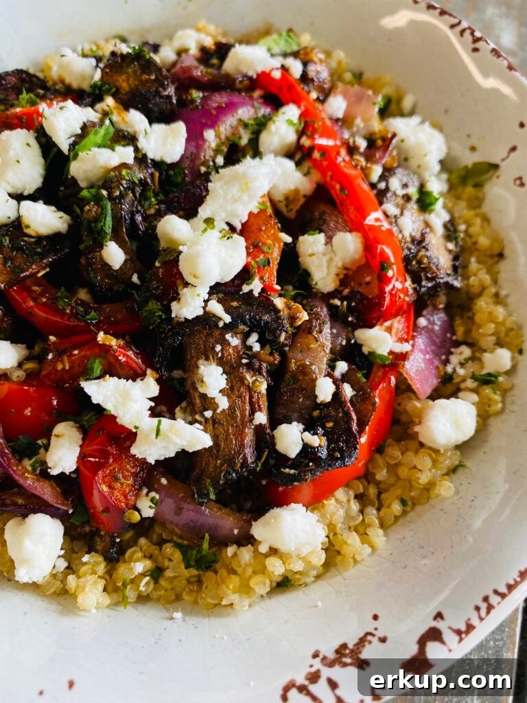 Air Fryer Quinoa Bowls with Roasted Vegetables 9 Air Fryer Veggie Quinoa Bowls