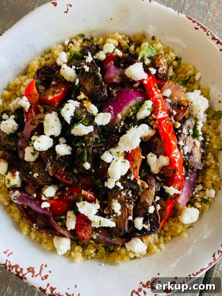 Air Fryer Quinoa Bowls with Roasted Vegetables 10 Air Fryer Veggie Quinoa Bowls