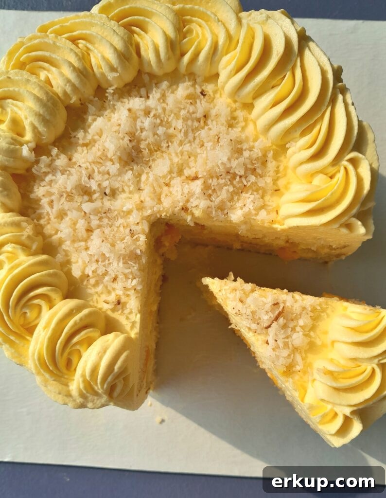 Mango coconut cake ( mango cake recipe)