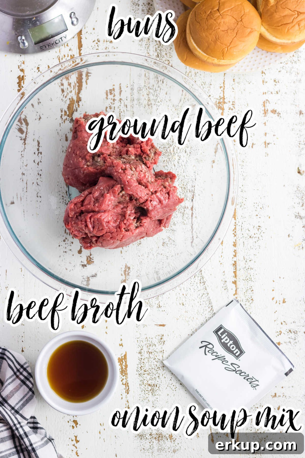 Labeled ingredients for this recipe.