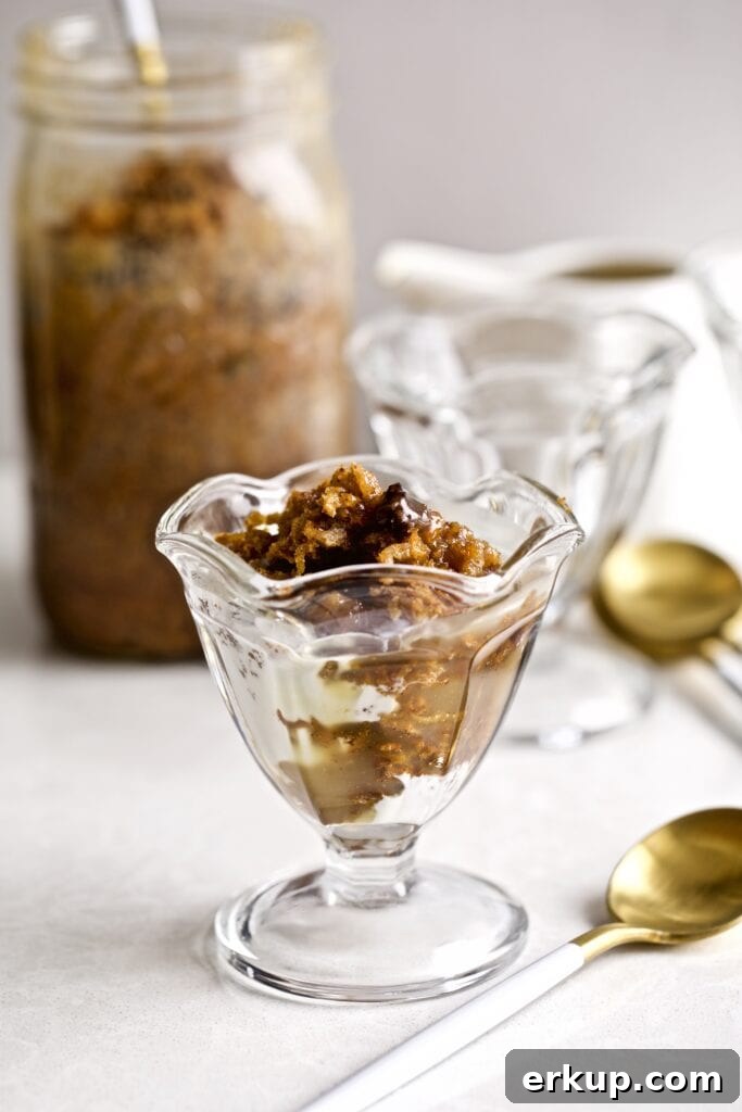 Steamed Carrot Pudding caramel sauce