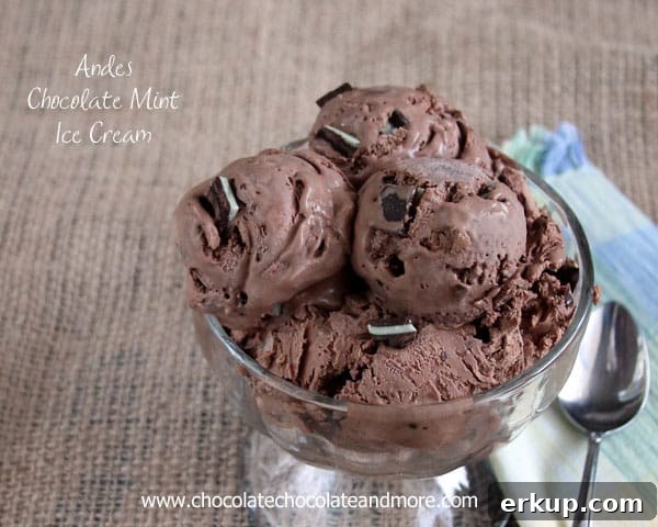 Chopped Andes mints for ice cream