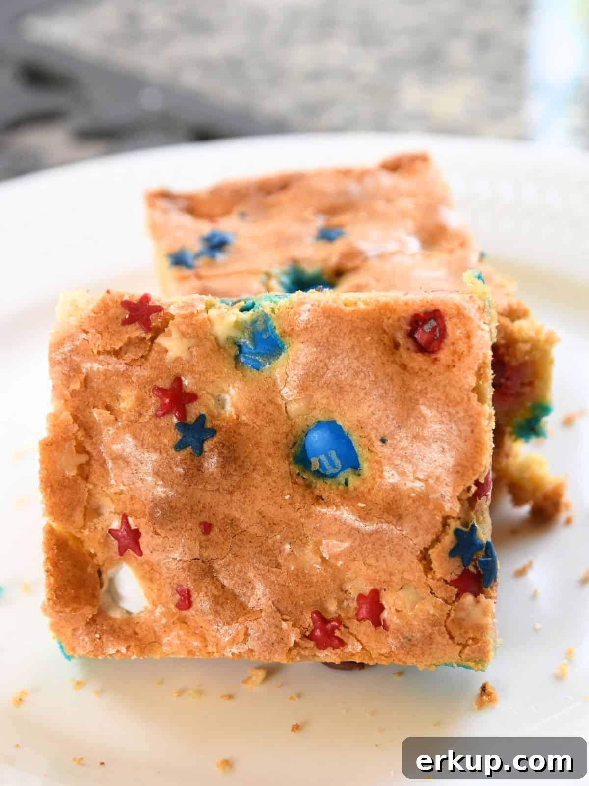 Red, White and Blue Blondies Recipe for Fourth of July 2 red white and blue blondies recipe
