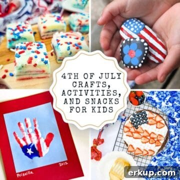 4th of July Crafts, Activities and Snacks for Kids