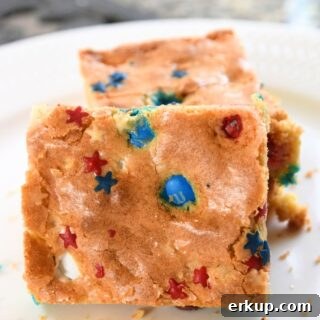 Red, White and Blue Blondies Recipe for Fourth of July 17 Red White and Blue Blondies