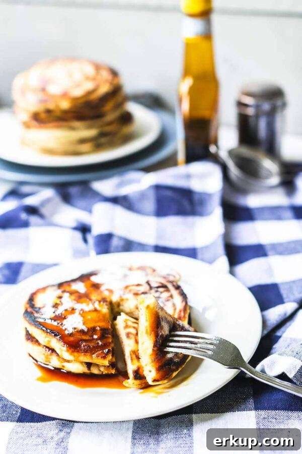 How to make fluffy pancakes? Take a look at this easy pancake recipe. They are easy to make, done in 20 minutes and melt in your mouth.