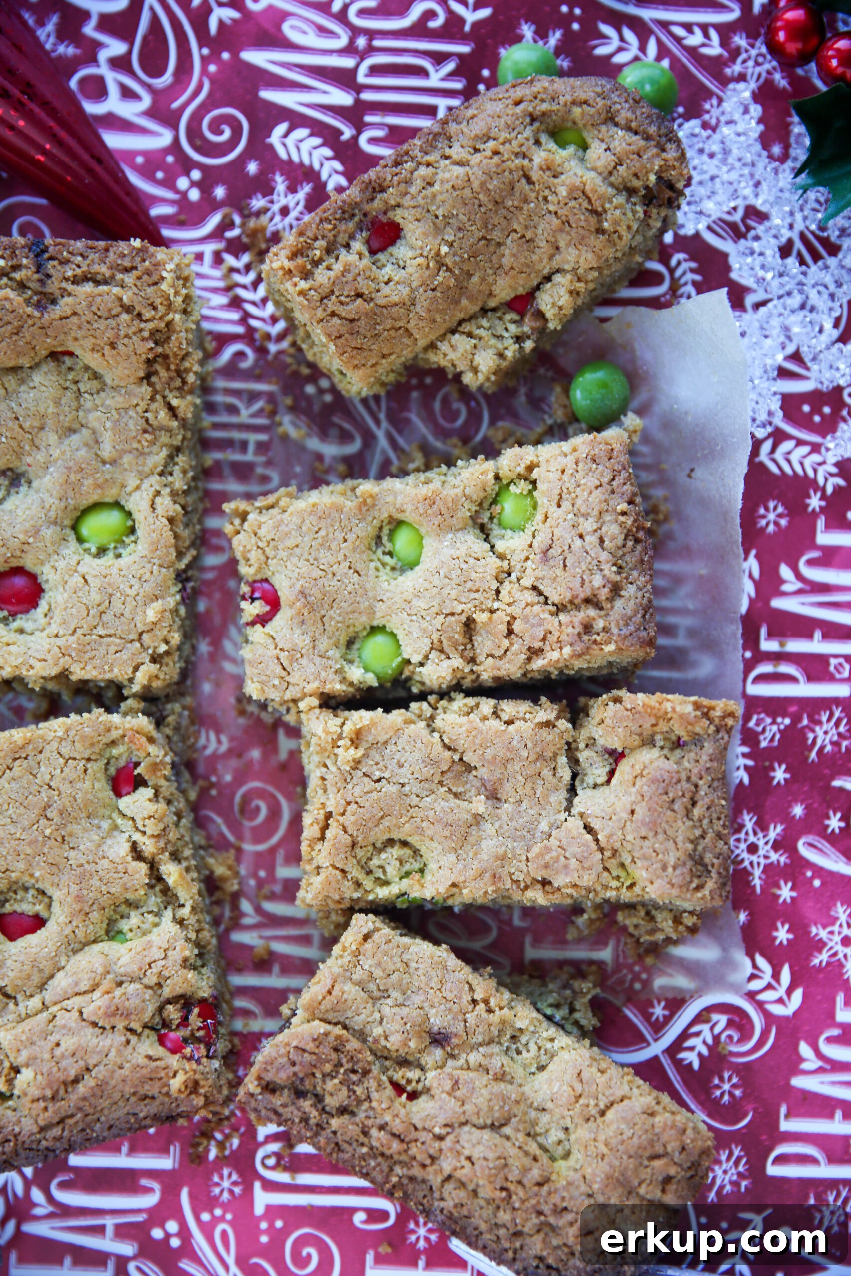 PaleOMG Festive Cookie Bars