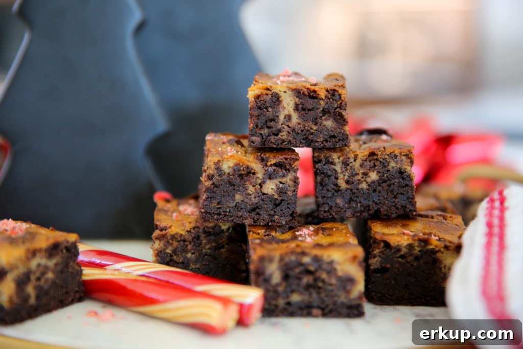 PaleOMG Peppermint Cheesecake Brownies
