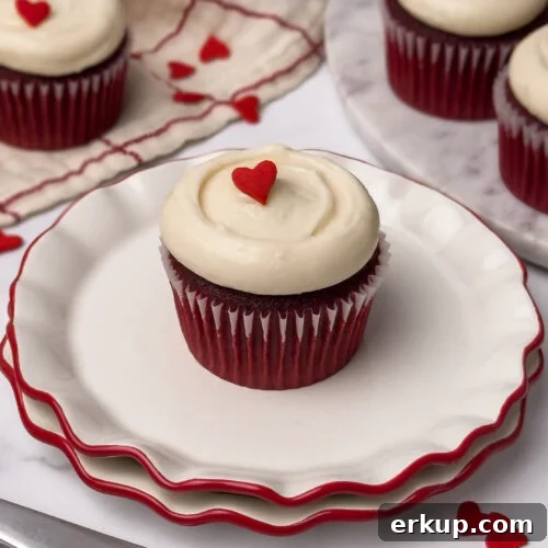 Red Velvet Cupcakes with Cream Cheese Frosting