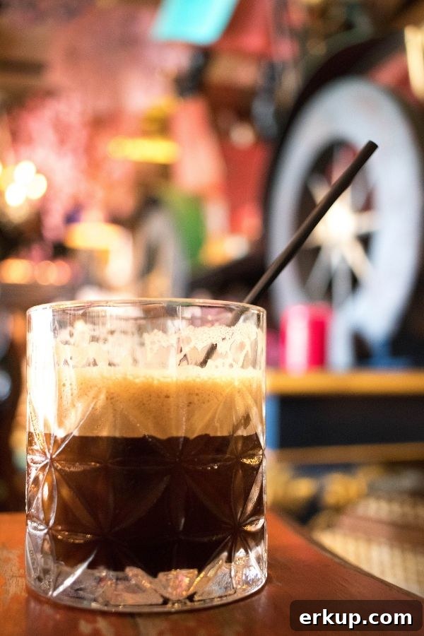 Greek Coffee: Your Guide to Coffee Culture in Greece 3 Espresso Freddo served in a beautiful crystal glass.