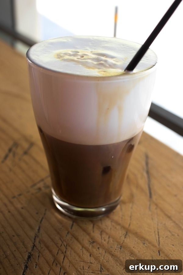 Greek Coffee: Your Guide to Coffee Culture in Greece 4 Make sure you try the amazing coffee in Greece! This is the cappuccino freddo.
