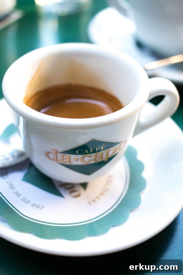 Greek Coffee: Your Guide to Coffee Culture in Greece 5 A perfect espresso. We love the coffee in Greece!