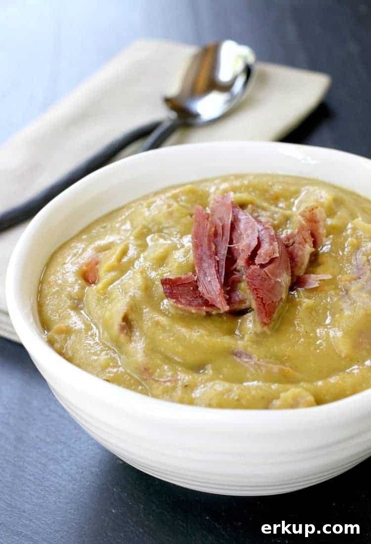 Turkey Leg Split Pea Soup is one of our favorite slow cooker dinners!