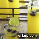 Piña Colada Agua Fresca, a light and refreshing summer drink.