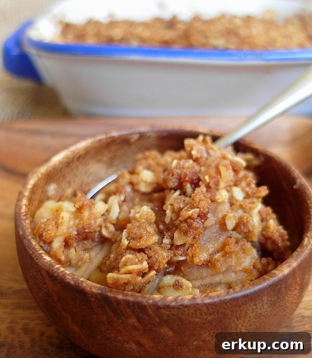boozy shredded apple crisp