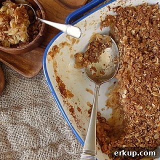 Vegan Boozy Shredded Apple Crisp